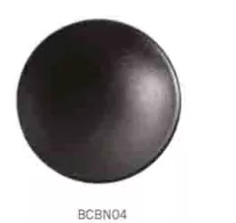 Bambou mini assiette ronde noire 6cm diam (M)